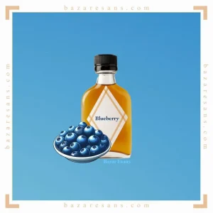 اسانس بلوبری، عصاره‌ای طبیعی با طعم و عطر شیرین این میوه خوشمزه، مناسب برای دسرها، نوشیدنی‌ها و محصولات آرایشی است.