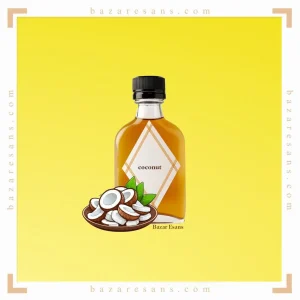 اسانس خوراکی نارگیل با عطر و طعم طبیعی خود، گزینه‌ای ایده‌آل برای افزودن به دسرها، نوشیدنی‌ها و محصولات آرایشی شماست.